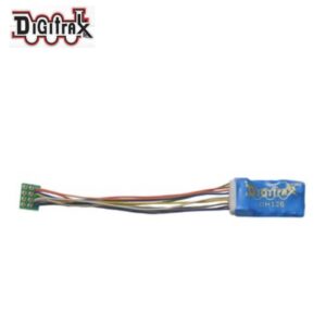 DH126P 1.5 Amp Economy HO Scale Decoder with Digitrax Easy Connect 9 Pin to DCC Medium Plug 3.0” harness <br> DDH126P
