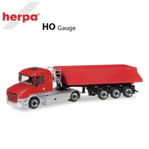 Scania Hauber Schmitz Dumper Semitrailer, Unprinted <br> H307406