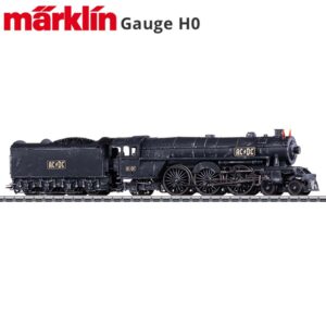 AC/DC "Black Ice" Steam Locomotive with a Tender